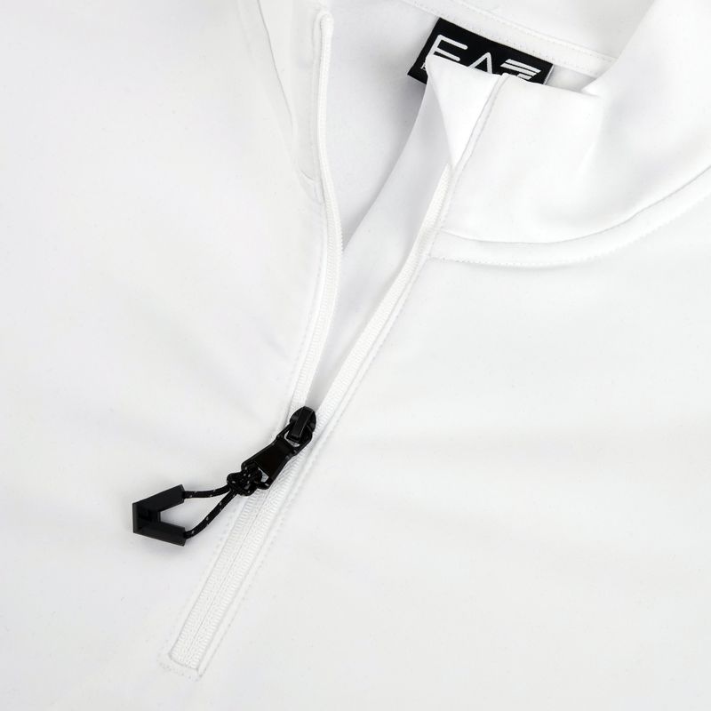 Bluza narciarska damska EA7 Emporio Armani Pure Powerstretch T-Top Half Zip white 4