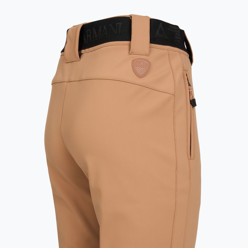 Spodnie narciarskie damskie EA7 Emporio Armani Pure Softshell Waisted mocha mousse 4