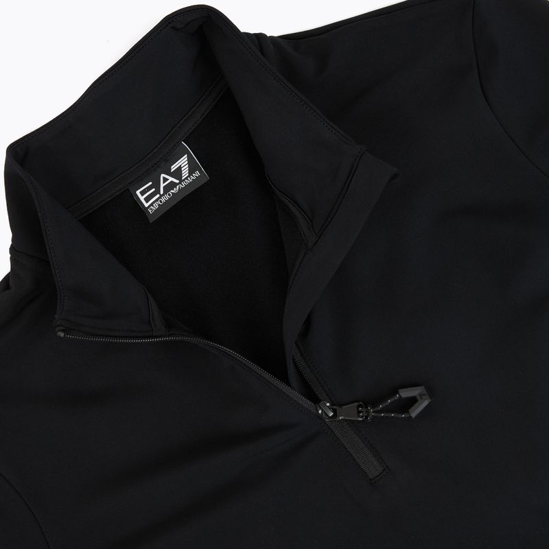 Bluza narciarska damska EA7 Emporio Armani Pure Powerstretch T-Top Half Zip black 3