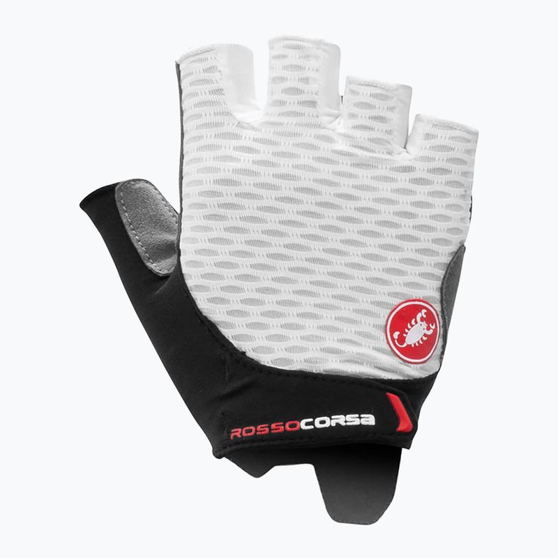 Rękawiczki rowerowe damskie Castelli Rosso Corsa 2 white 5