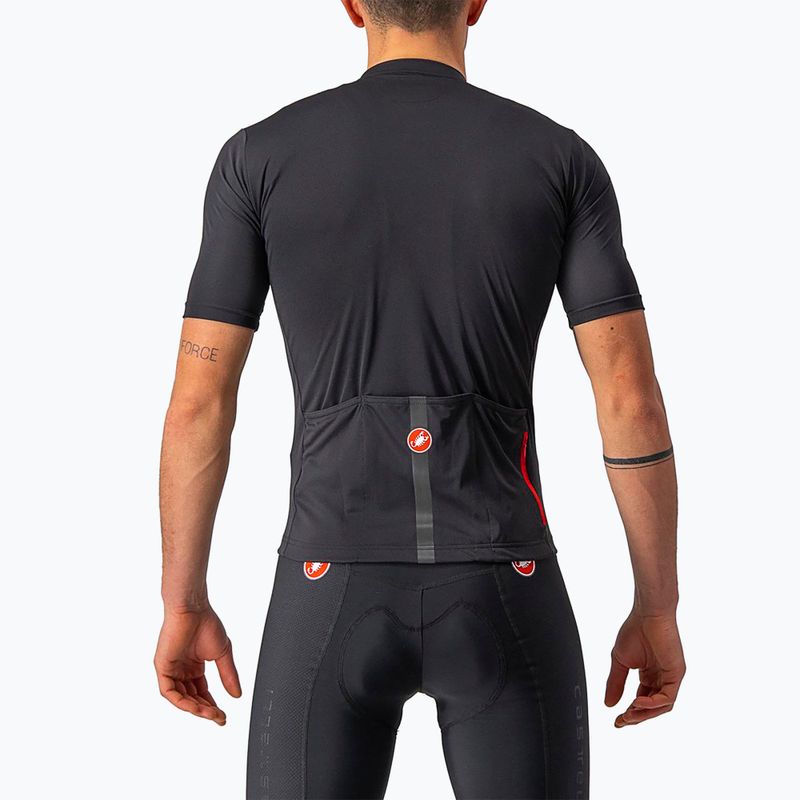 Koszulka rowerowa męska Castelli Classifica light black 2