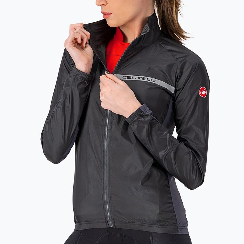 Kurtka rowerowa damska Castelli Squadra Stretch light black/dark gray 3