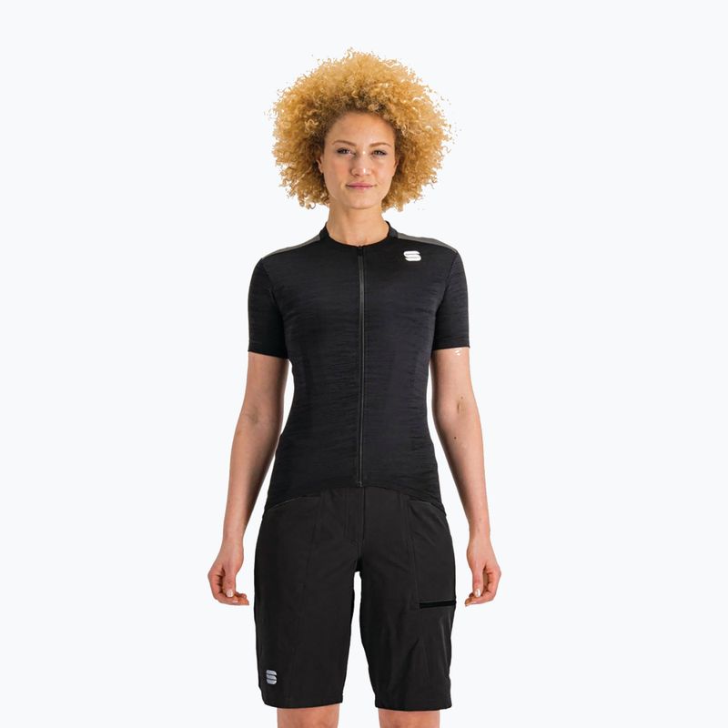 Spodenki rowerowe damskie Sportful Giara Overshort black