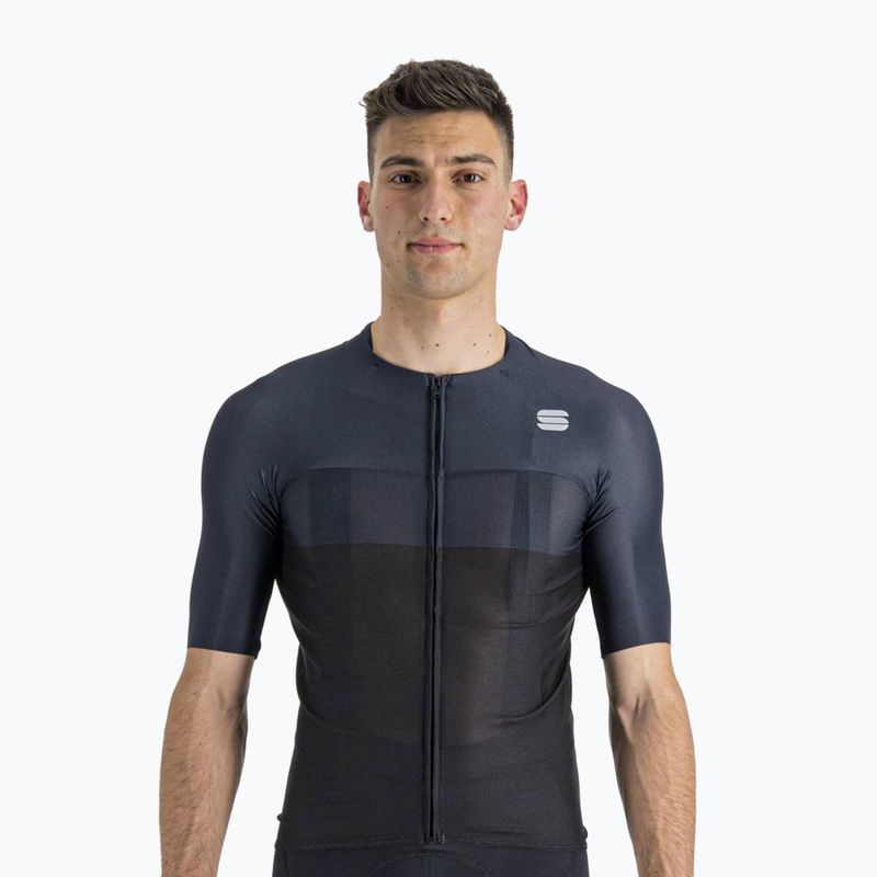 Koszulka rowerowa męska Sportful Light Pro black/galaxy blue