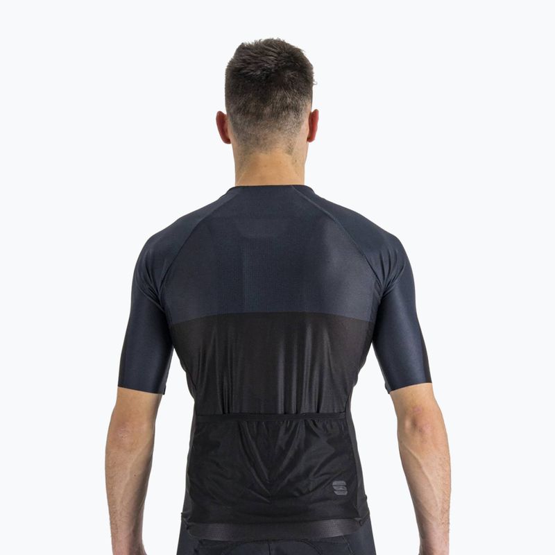 Koszulka rowerowa męska Sportful Light Pro black/galaxy blue 2