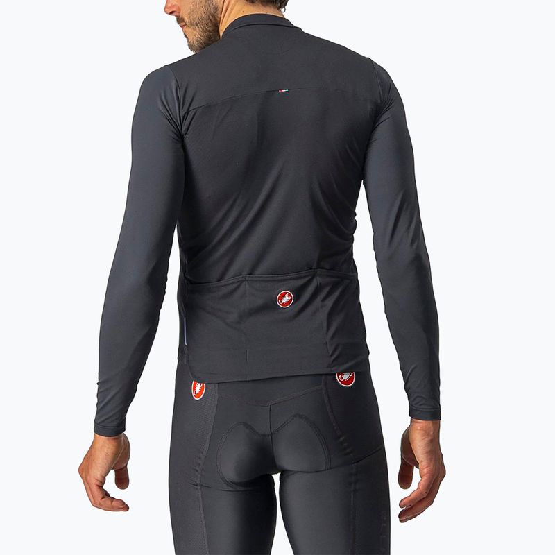 Longsleeve rowerowy męski Castelli Prologo 7 light black/silver gray/ivory 2