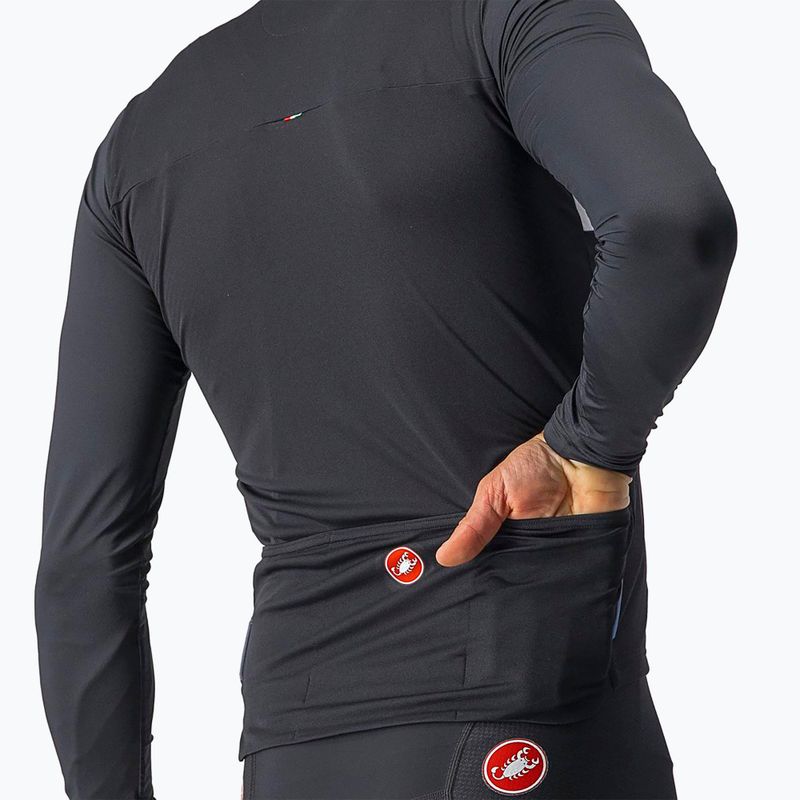 Longsleeve rowerowy męski Castelli Prologo 7 light black/silver gray/ivory 3