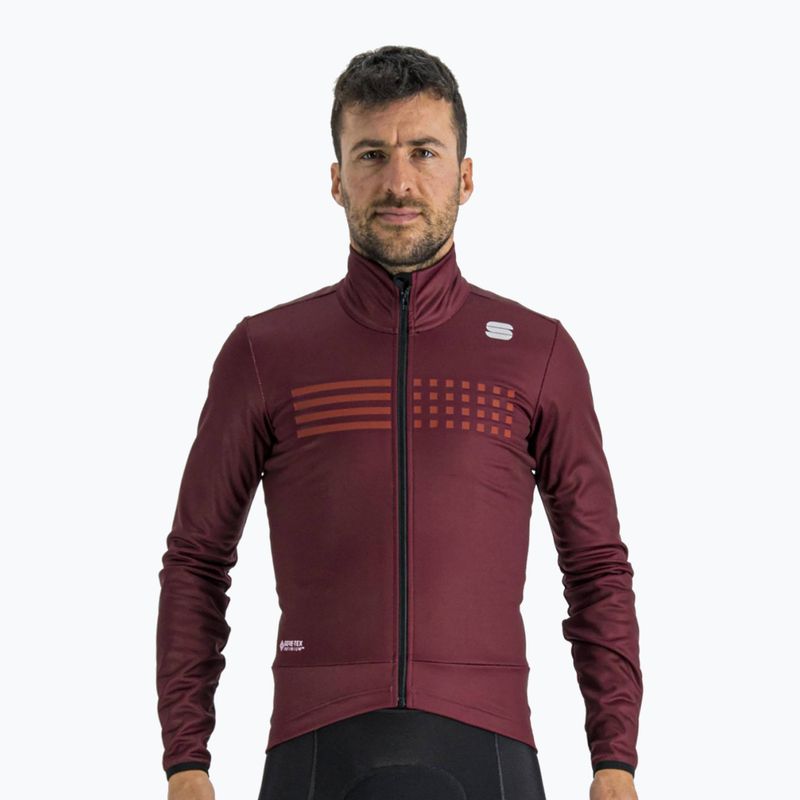 Kurtka rowerowa męska Sportful Tempo red wine 5