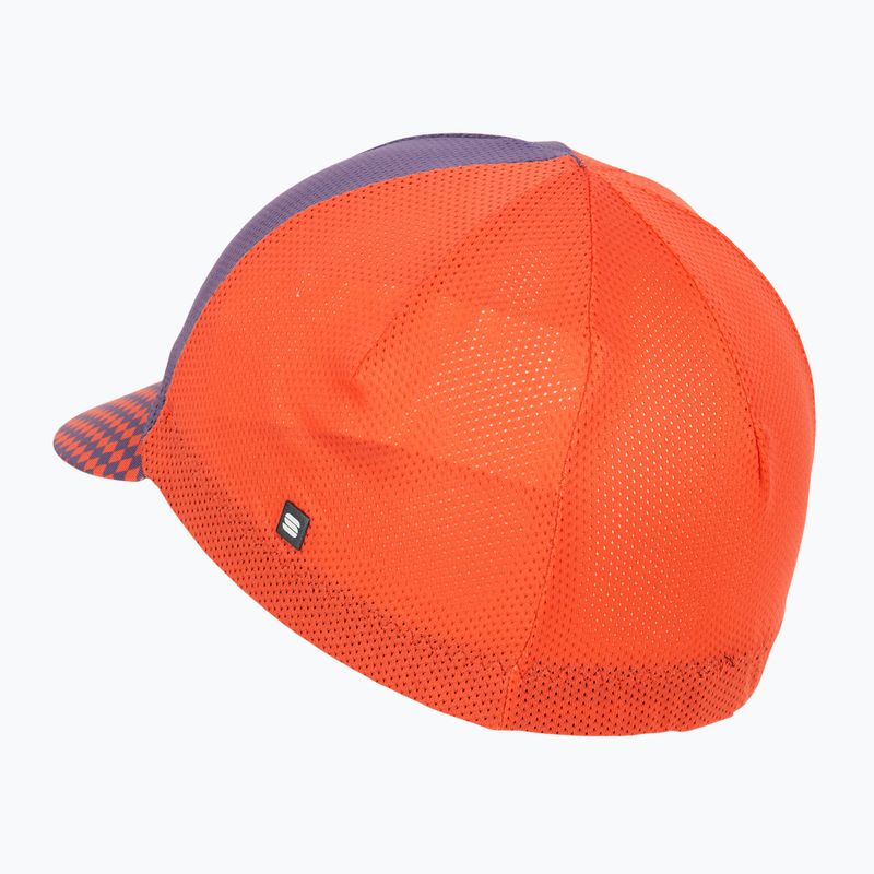Czapka z daszkiem rowerowa Sportful Checkmate Cycling pompelmo 3