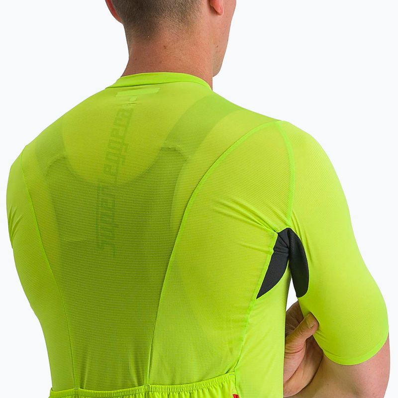 Koszulka rowerowa męska Castelli Superleggera 3 electric lime 4