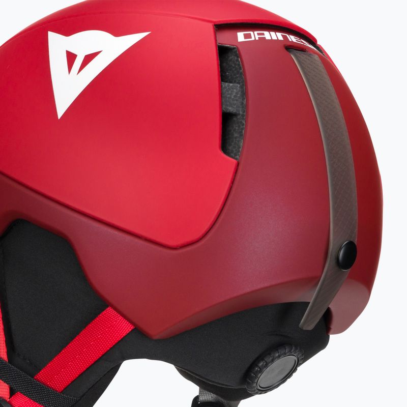 Kask narciarski dziecięcy Dainese Scarabeo Elemento metallic red/white logo 7