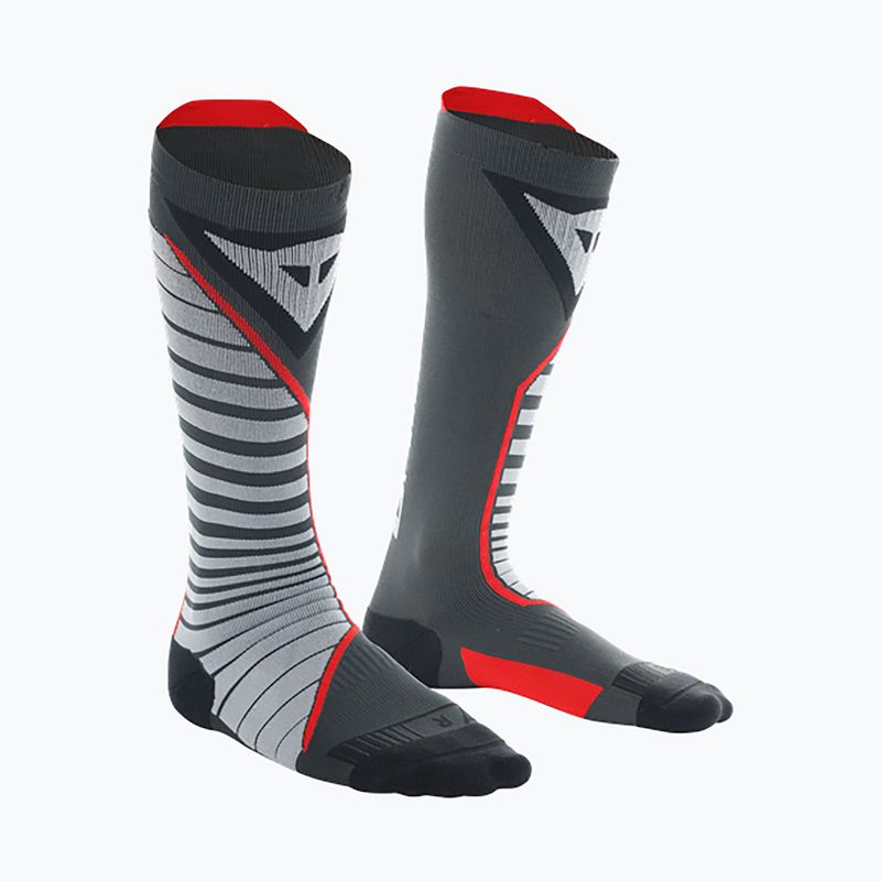 Skarpety narciarskie Dainese Thermo Long black/red 4