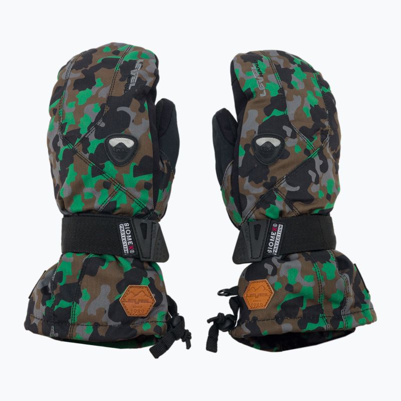 Rękawice snowboardowe dziecięce Level Fly Mitt camo 3