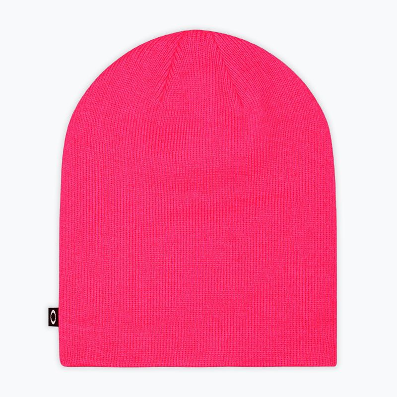 Czapka zimowa Oakley Fine Knit neon pink 2