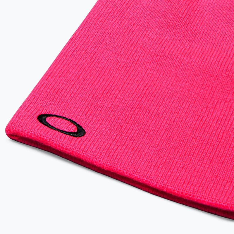 Czapka zimowa Oakley Fine Knit neon pink 3