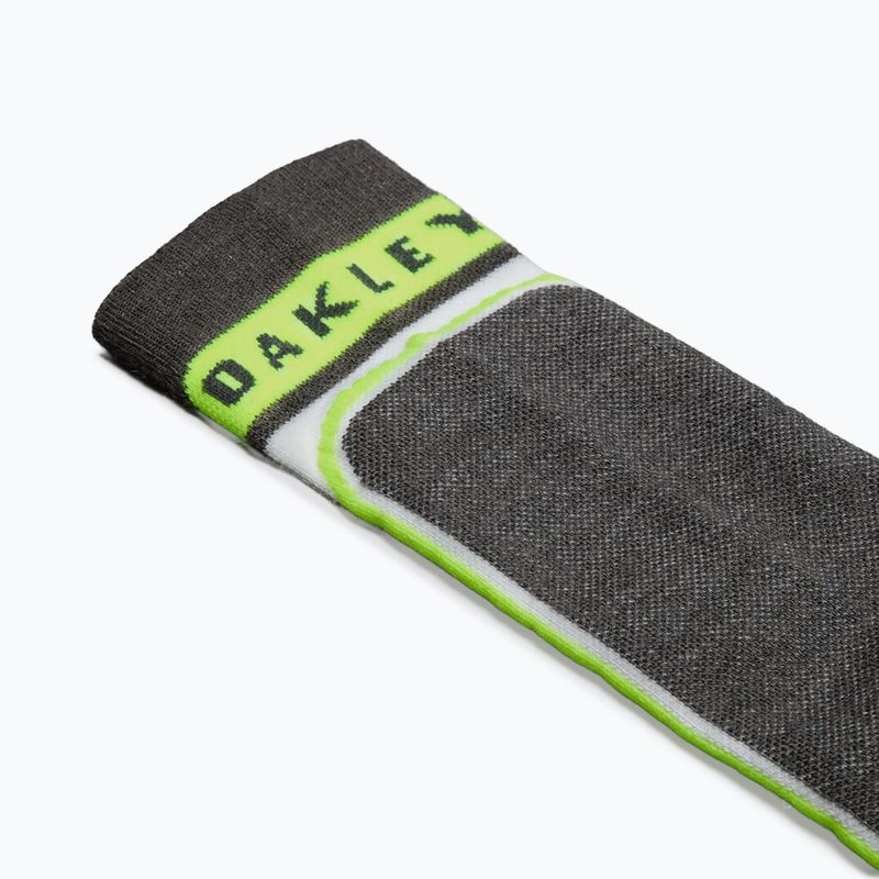 Skarpety narciarskie Oakley Patrol mist/neon yellow 3