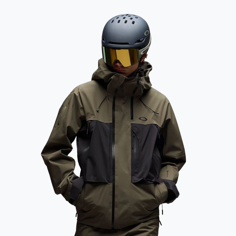Kurtka snowboardowa męska Oakley Baldface Gore-Tex deep olive/pitch black