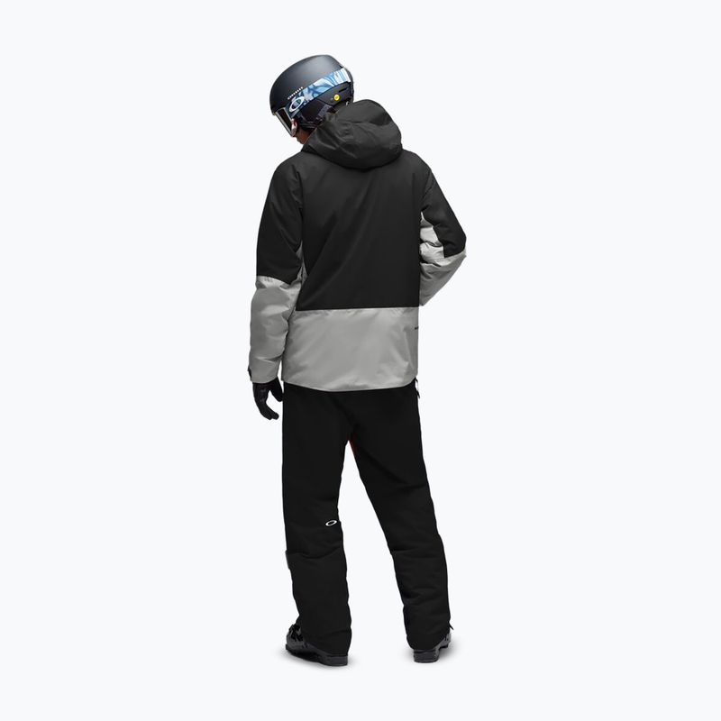 Kurtka narciarska męska Oakley Canopy Pro Insulated pitch black/cement 3