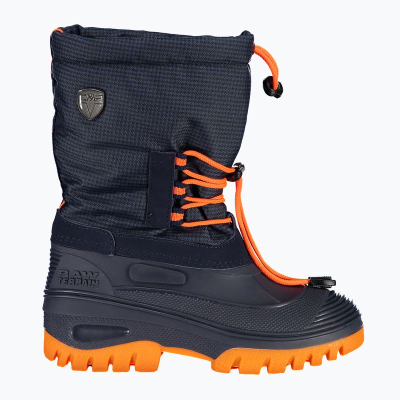 Śniegowce juniorskie CMP Ahto Snowboots Wp black blue/orange fluo 12