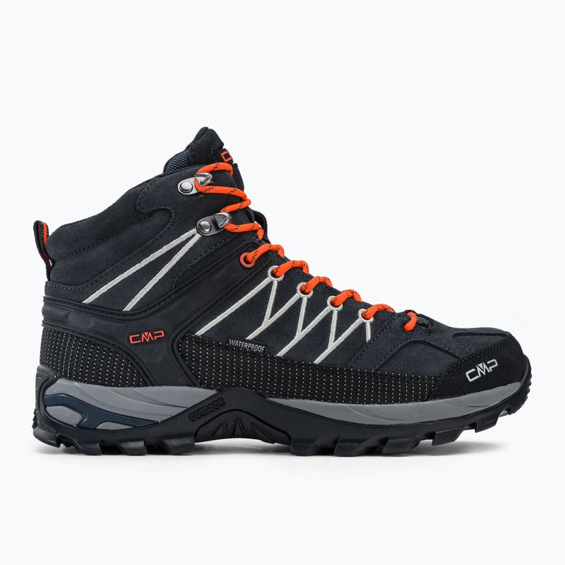 Buty trekkingowe męskie CMP Rigel Mid Wp antracite/flash orange 2