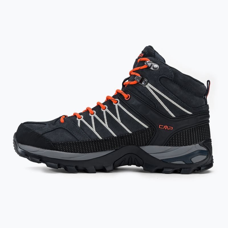 Buty trekkingowe męskie CMP Rigel Mid Wp antracite/flash orange 10