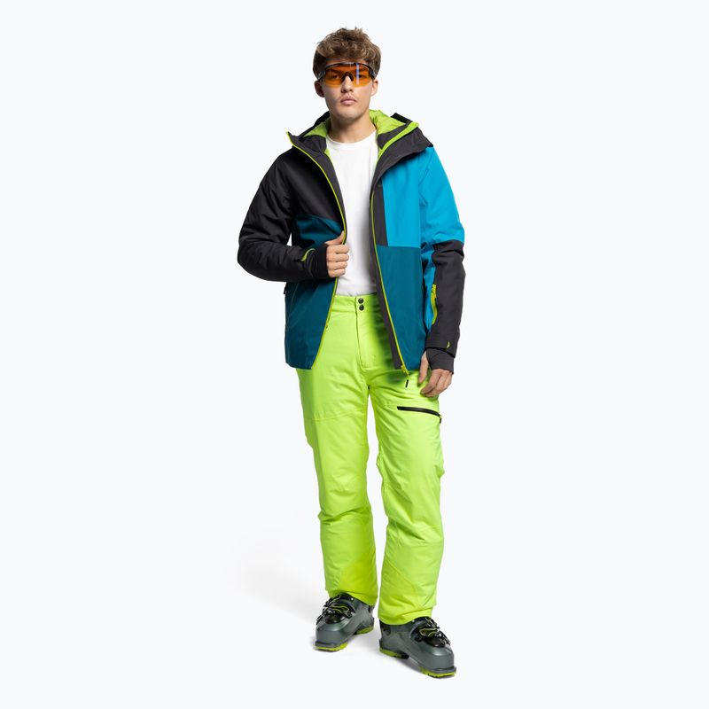 Spodnie narciarskie męskie CMP 39W1537 yellow fluo 2