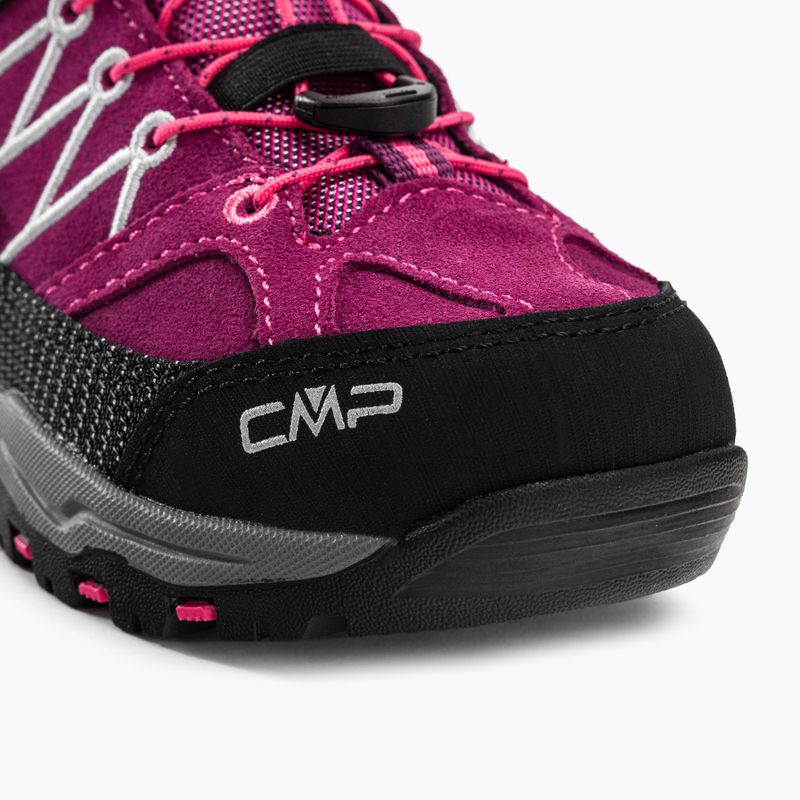 Buty trekkingowe dziecięce CMP Rigel Mid Wp berry/pink fluo 7