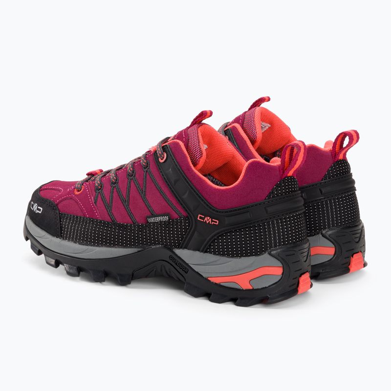 Buty trekkingowe damskie CMP Rigel Low Wp magenta/antracite 4