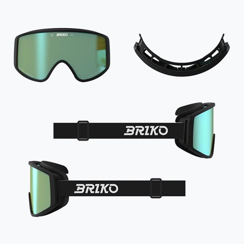 Gogle narciarskie Briko Pulse black/green 5