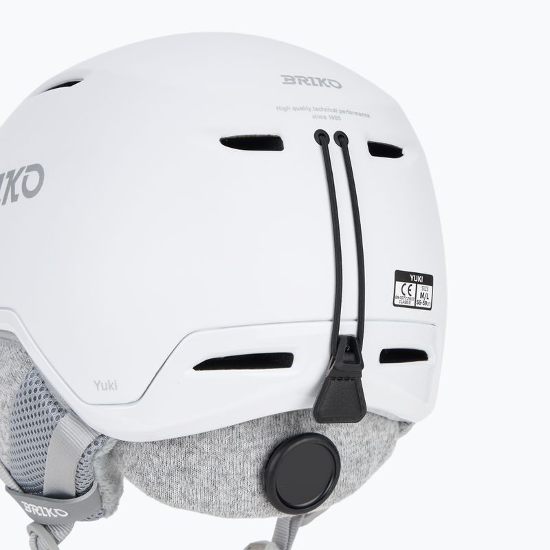 Kask narciarski Briko Yuki matt shiny white/silver 8