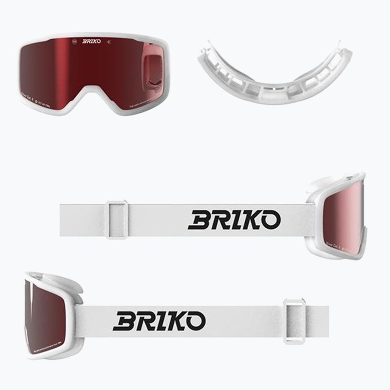 Gogle narciarskie Briko Chill white/red 5