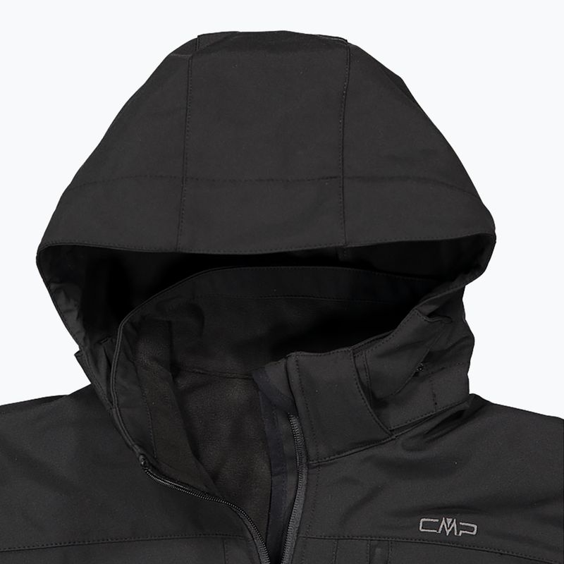 Kurtka softshell męska CMP 3A01787N Zip Hood nero 4