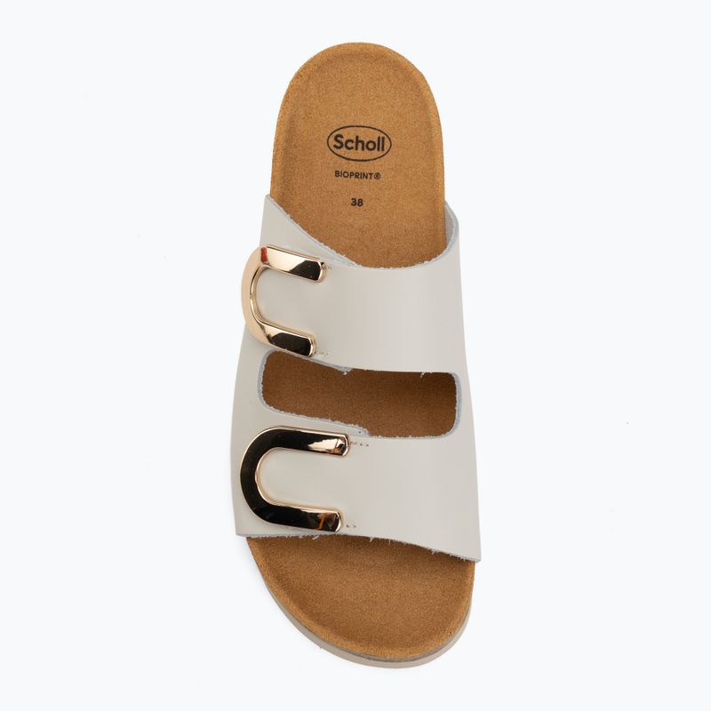 Klapki damskie Scholl Montery 2 Straps Ad Med off white 5
