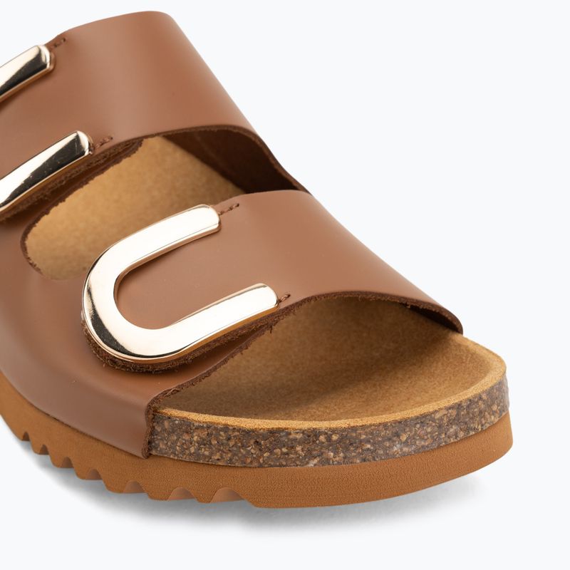 Klapki damskie Scholl Montery 2 Straps Ad Med cognac 7