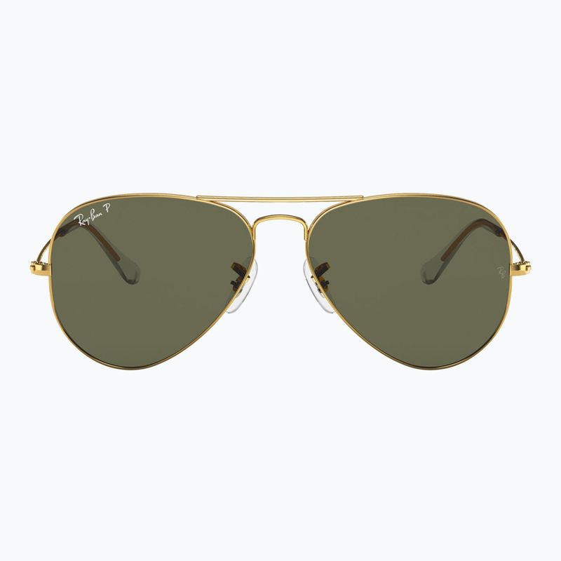 Okulary przeciwsłoneczne Ray-Ban Aviator Classic arista gold/green g-15 polarized 2