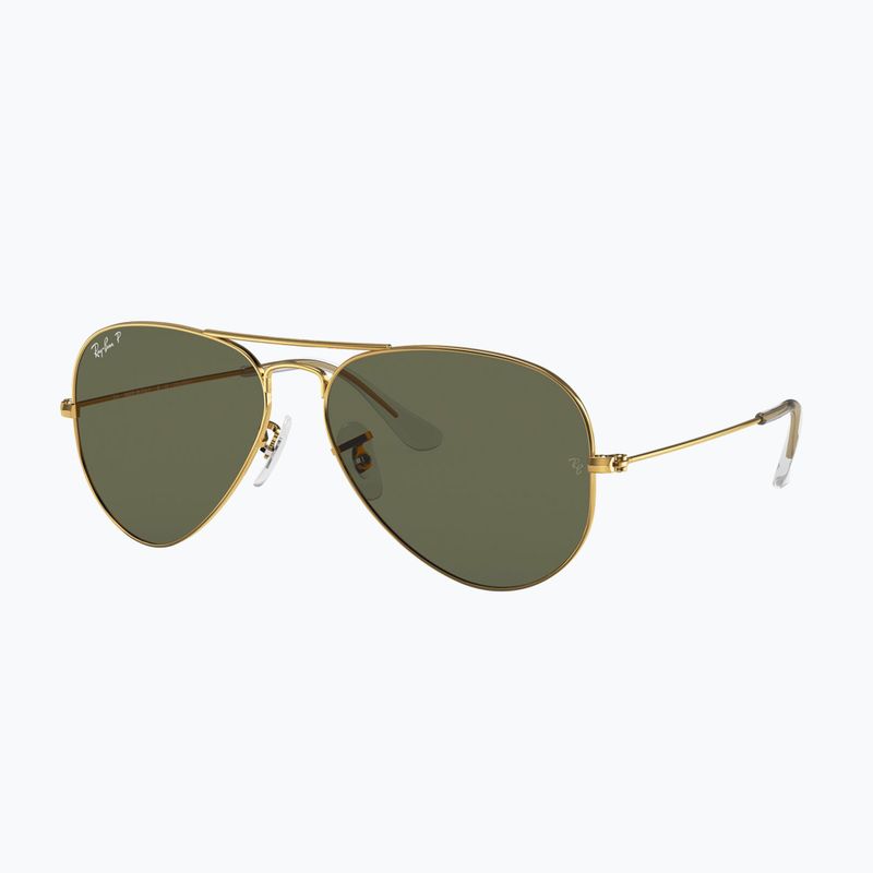 Okulary przeciwsłoneczne Ray-Ban Aviator Classic arista gold/green g-15 polarized 4