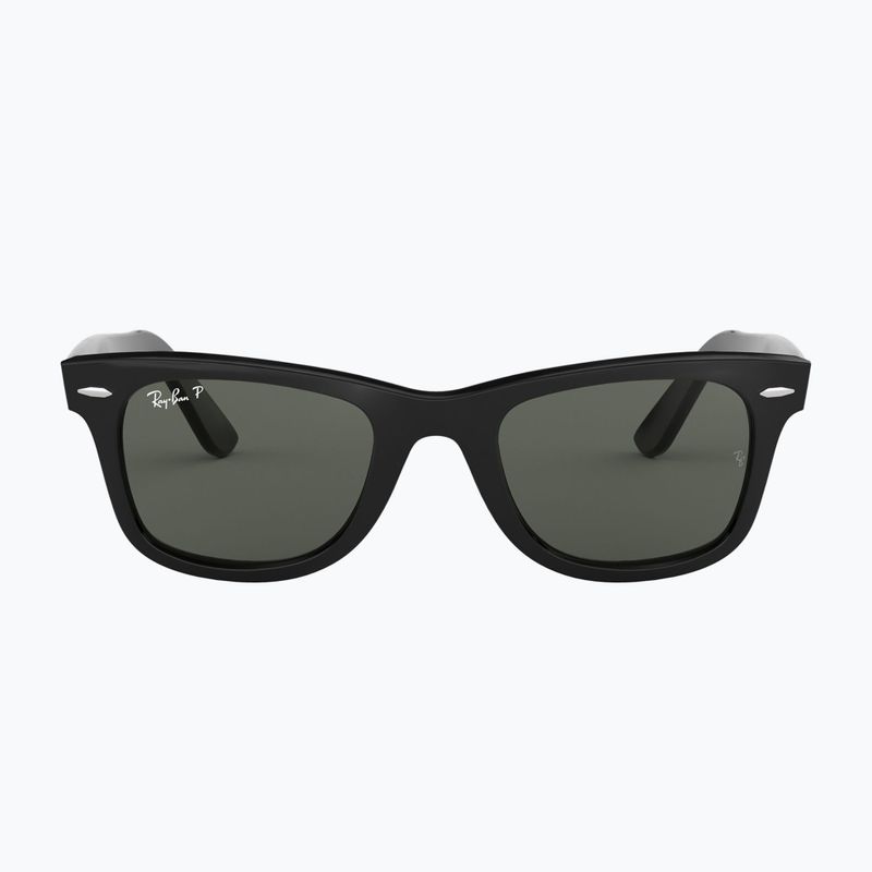 Okulary przeciwsłoneczne Ray-Ban Wayfarer Classic black/green polarized 2