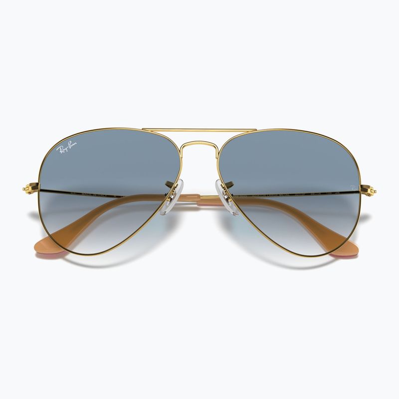Okulary przeciwsłoneczne Ray-Ban Aviator Classic arista gold/light blue 3