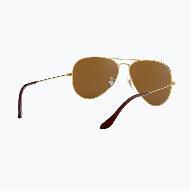 Okulary przeciwsłoneczne Ray-Ban Aviator Classic arista gold/brown polarized 6