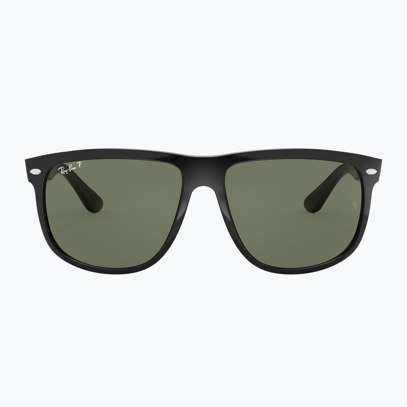 Okulary przeciwsłoneczne Ray-Ban Boyfriend black/dark green polarized 2