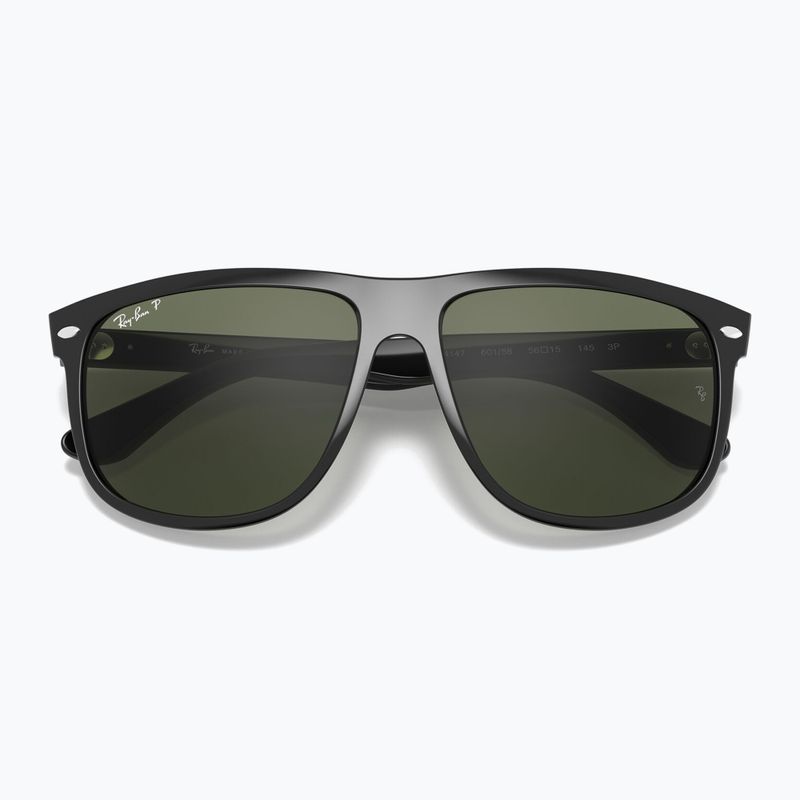Okulary przeciwsłoneczne Ray-Ban Boyfriend black/dark green polarized 3