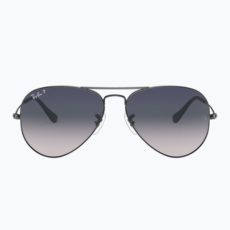 Okulary przeciwsłoneczne Ray-Ban Aviator Classic gunmetal/blue polarized 2