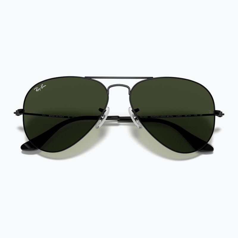 Okulary przeciwsłoneczne Ray-Ban Aviator Classic black/green g-15 3