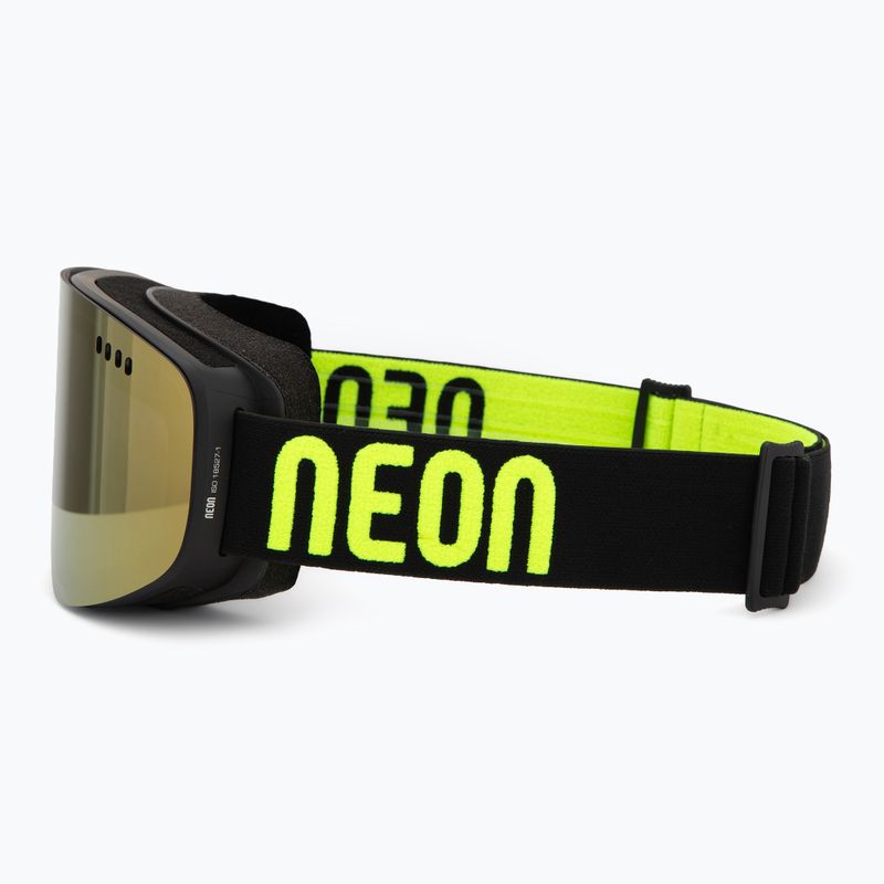 Gogle narciarskie Neon Light black/yellow/mirror gold 4