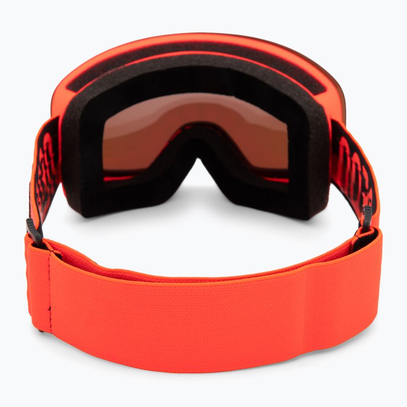 Gogle narciarskie Neon Light red/mirror acciaio 3