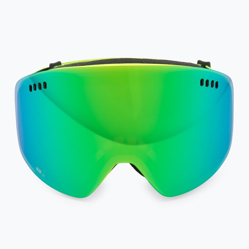 Gogle narciarskie Neon Light yellow/mirror green 2