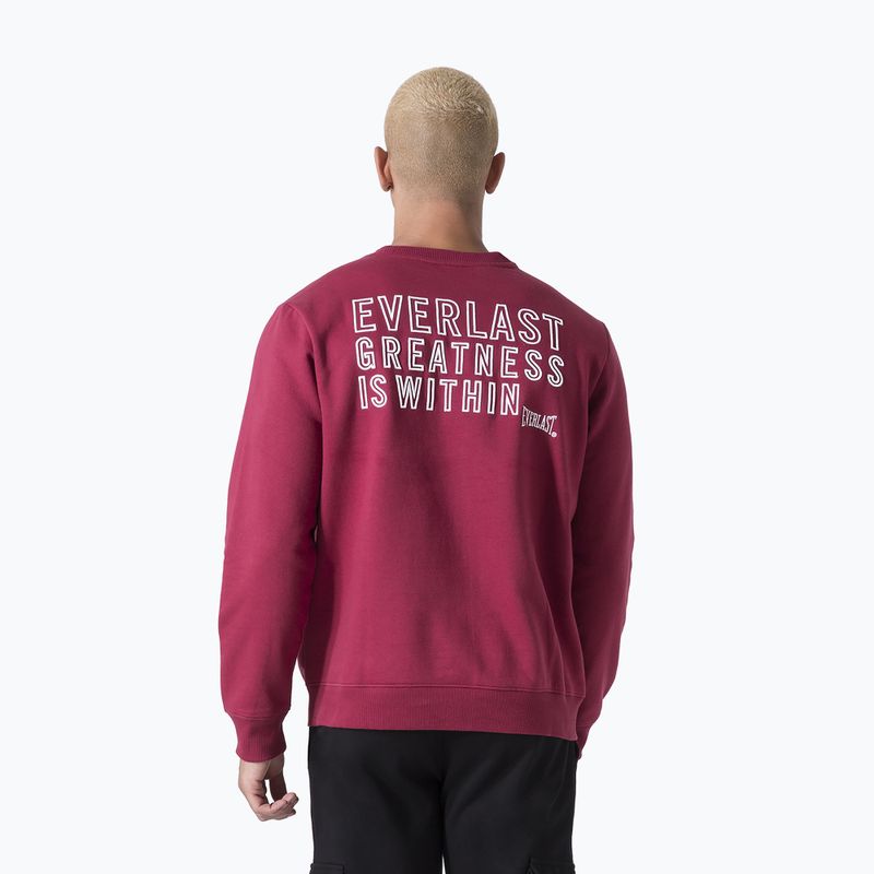 Bluza męska Everlast Neutrals Crewneck bordeaux 3