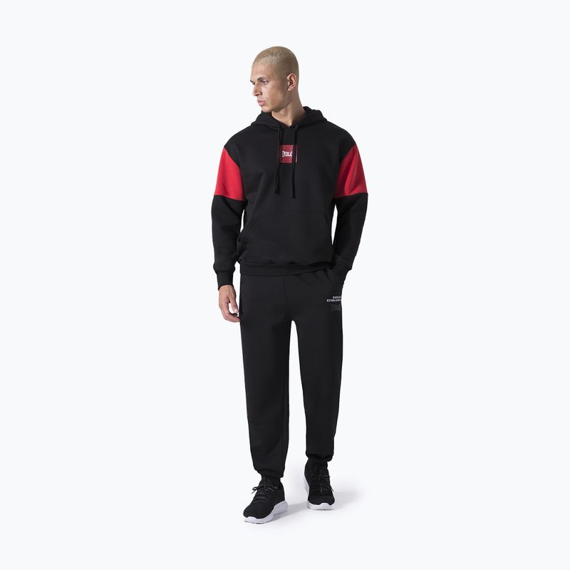 Bluza męska Everlast Streetwear Hoodie black/red 2