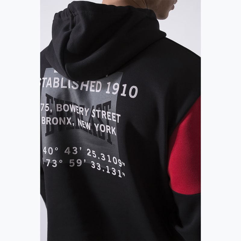 Bluza męska Everlast Streetwear Hoodie black/red 5