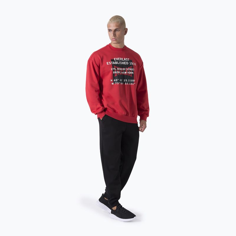 Bluza męska Everlast Streetwear Crewneck red/black 2